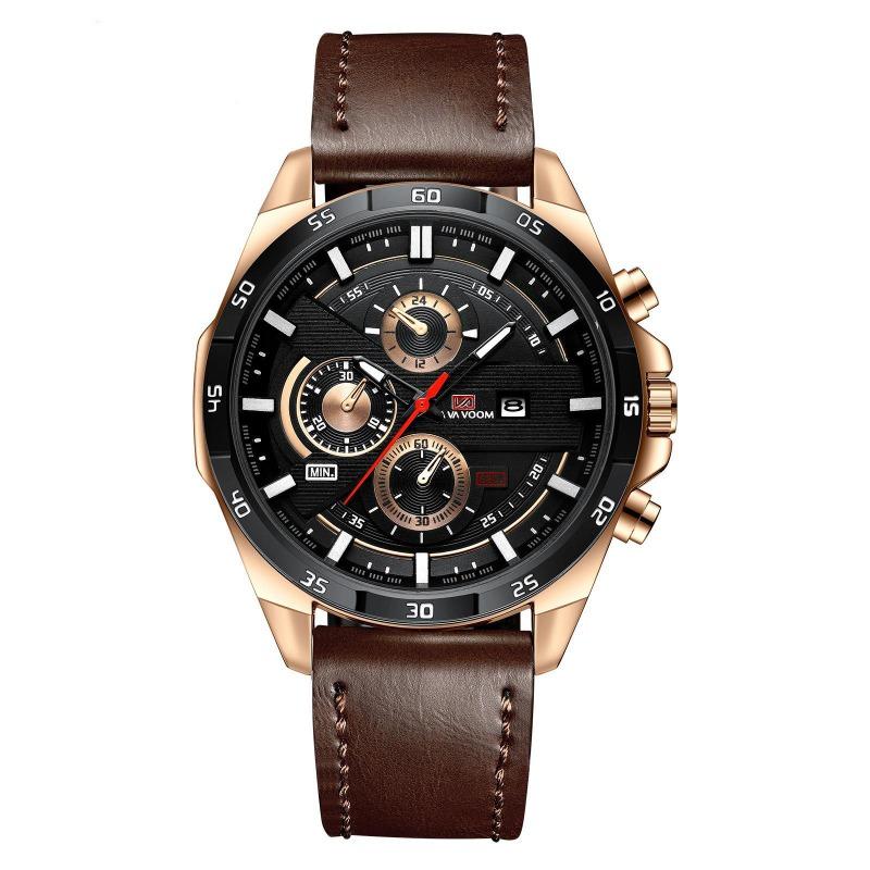 Fashion Men s Waterproof Fashion Outdoor Sports Leisure Watch, Student Belt Calendar Quartz Watch