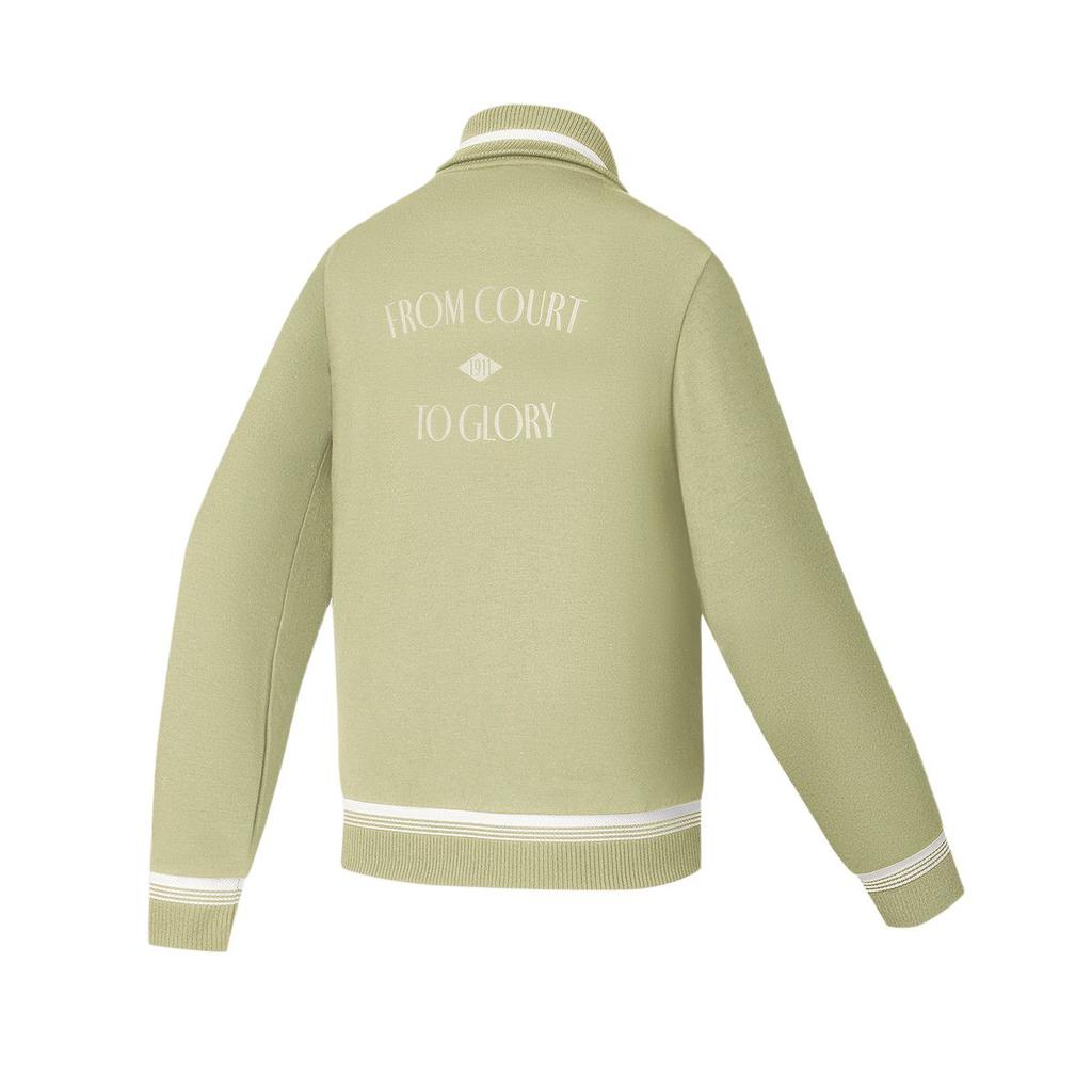 Fila Fleece Tennis Loose Stretch Polo Knit Long Sleeve Jacket Women Jackets A11W443507A-LG