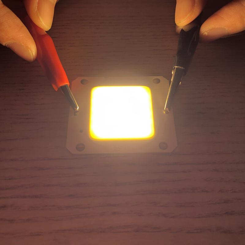 12V 50W Driver-Free COB LED Light Board, Warm White High-Brightness Light Chip.