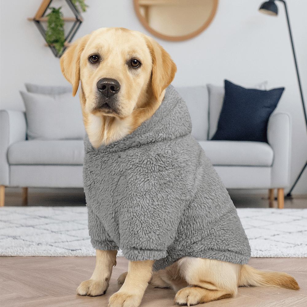 Cozy Dog Fleece Hoodie Soft Winter Cat Clothes Comfortable Dog Sweater Apparel  Autumn Winter