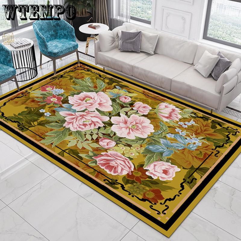 Nordic Ethnic Style Carpet Living Room Bedroom Sofa Coffee Table Tatami Bohemian Home Carpet