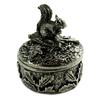 Les Trésors De Lily [Q2779] - Jewelry Box / Handcrafted Secret Box 'Squirrel' Aged Silver - Pattern 32x27 Mm