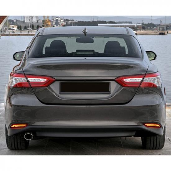 Dynamic Turn Signal Rear Fog Brake Light Bumper Reflector For 18~20 Toyota Camry