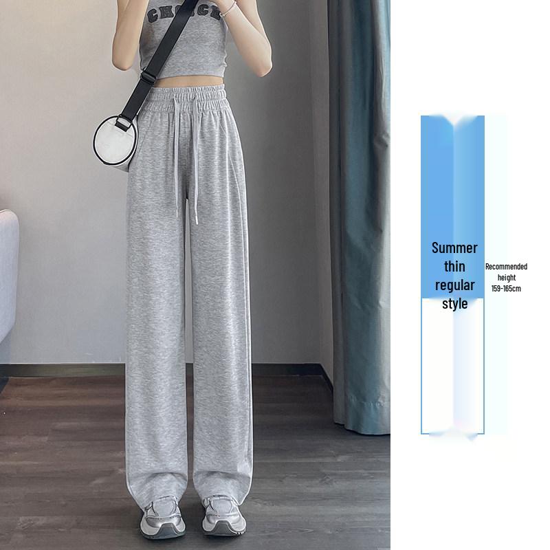 

2026 High-Waisted Kids Black Sweatpants: Slim, Straight & Loose Fit for Spring/Autumn M (95-108 jin)