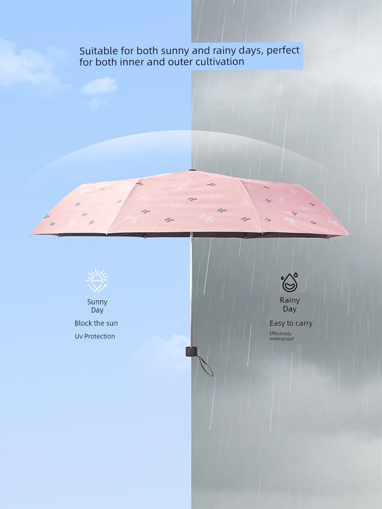 Miniso Sun Protection Umbrella Simple and Sweet Design, Rain or Shine Umbrella, Simple and Stylish Sun and Rain Umbrella