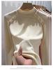 Women's Plush High-Neck Base Layer Top - Thickened, Warm, Stylish Innerwear for Autumn/Winter