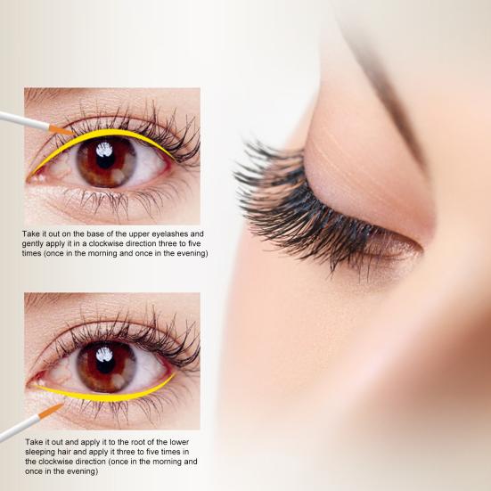Yousheng 5ml Eyelash Enhancer Liquid Good Ductility Moderate Long Lasting Durable Natural Cosmetics Accessory Wide Application Eyelash Care Growth