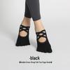 Rutschfeste Yoga-Socken für Damen mit doppelten Kreuzriemen und Fünfzehen für den Innenbereich