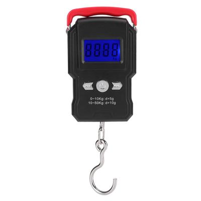 WH-A23L 50 kg LCD-Digitalanzeige Mini-elektronische Waage zum Aufhängen von Haken zum Angeln