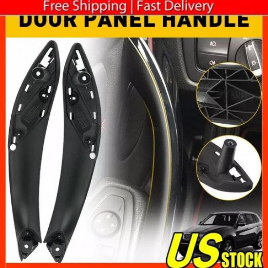 Black Inner Door Handle Pull Trim Cover For BMW F chassis 3 4 Series F30 F31 F34