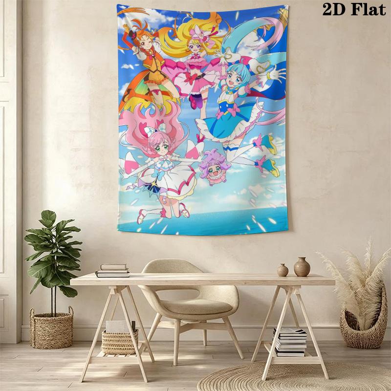 Pretty Cure Pattern Home Decor Tapestry, Wall Hanging, Decorative RV Wall Cloth.DGT261018196
