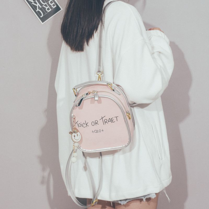 

Летняя маленькая сумка многоцелевой рюкзак через плечо женский 2025 новинка модный Южная Корея новинка мини-рюкзак дорожная сумка Pink