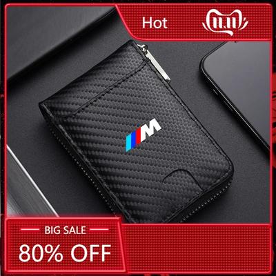 BAFP3 New 2025 Luxury Carbon Fibre Leather Men's Wallet Car Driver License Case Card Holder For M M3 M5 Emblem X1 X3 X5 X6 E46 E39