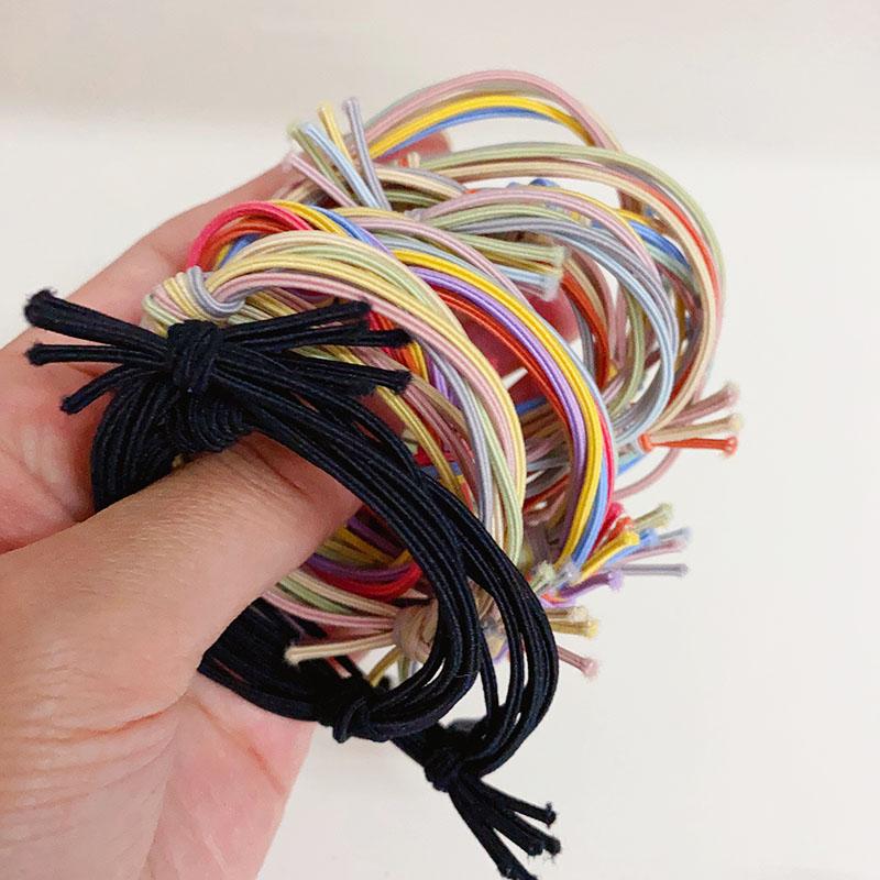 10pcs Trendy Girls Braided Elastic Hair Rubber Bands Women Hair Scrunchies Ponytail Hair Holder Hair Gum Hair Tie