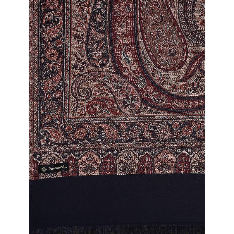 Pashmoda Women Shahnaz Antique Jamawar Shawl (Size: 101 X 203 Cm)