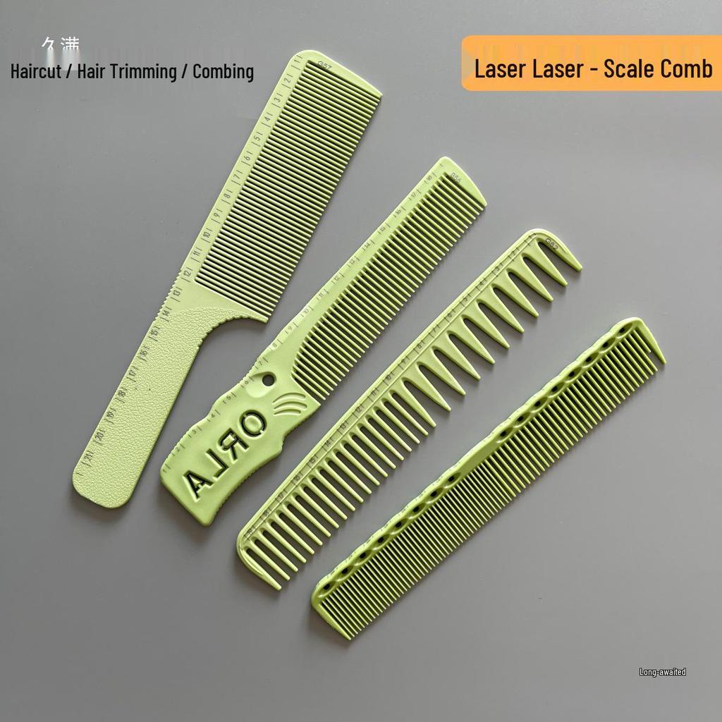 Unisex Hair Cutting Comb: Barber & Flat Top Comb with Scale for Men’s & Women’s Hair