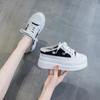Fashion 8cm Canvas Shoes Slippers Platform Wedge Sneakers Slides Mules Shoes for Women Fashion Summer Shoes Sandals Zapatillas De Mujer