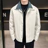% White Duck Down Fake Two-piece Down Jacket Men's Winter New Loose Lapel Casual Jacket Men's