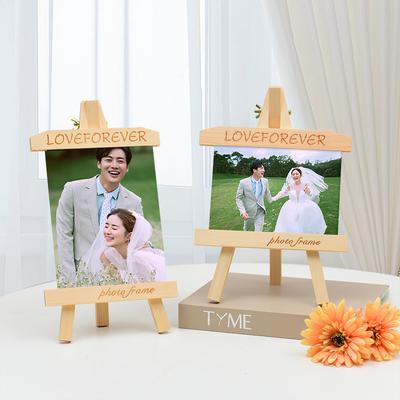 Holz Mini Bilderrahmen Display Kreativer Hochzeitsfeier Foto Ständer Halter Kinder Malerei Basteln