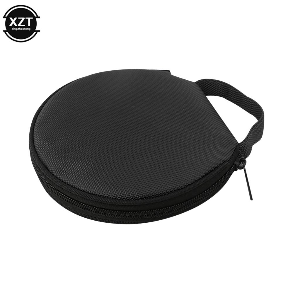 1pcs Portable CD DVD Case 20P Capacity Oxford Cloth CD Storage Bag Round Holder with Zipper for Home Car CD Box Bag