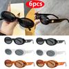 6pcs Cycling Brand Sunglasses Women Fashion Black Shades UV400 Men Punk Brand Sun Glasses Outdoor Cycling Shades