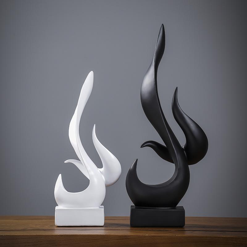 Nordic Fine Home Decoration Living Room Wine Cabinet Entrance Decoration Modern Creative Design Work TV Cabinet Flame Decoration