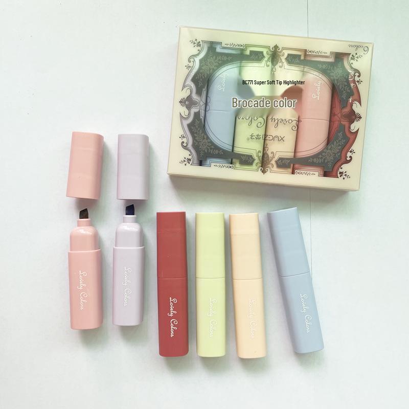 6-Color Mini Pill Highlighter & Marker Set