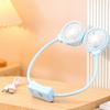 New Cartoon Neck-Hanging Fan, USB Rechargeable, Two-Speed Strong Wind, Portable Outdoor Sports Fan for Lazy People