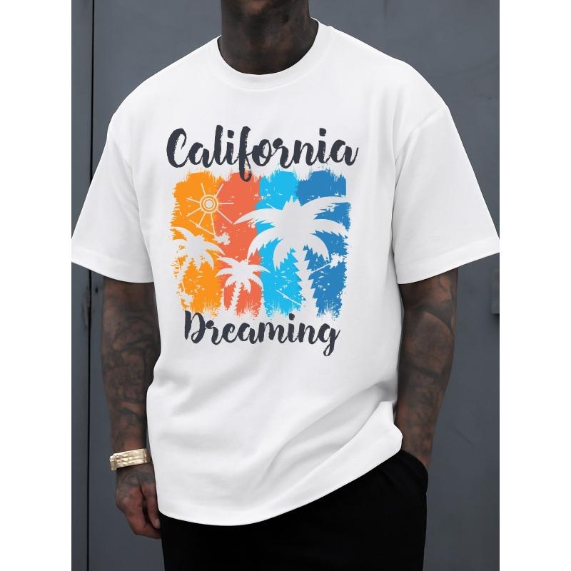 

Европейский размер California Dreaming Пальма Футболка | Мужская Белая Ограниченный Выпуск Повседневная Футболка, Круглый Вырез, Обычный Крой, Короткий Рукав, Легкая Эластичная Ткань S белый
