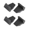 uxcell Tire Changer Tool Accessories Tire Changer Plastic Insert Tire Changer Clamp Cover Protector Short Style Black 4pcs