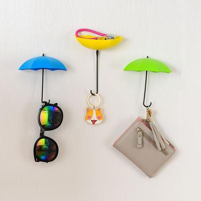 Yousheng Umbrella Wall Hooks Purse Key Hangers Simple Installation Multi-Color Versatile 3D Adhesive Decorative Hanging Hooks