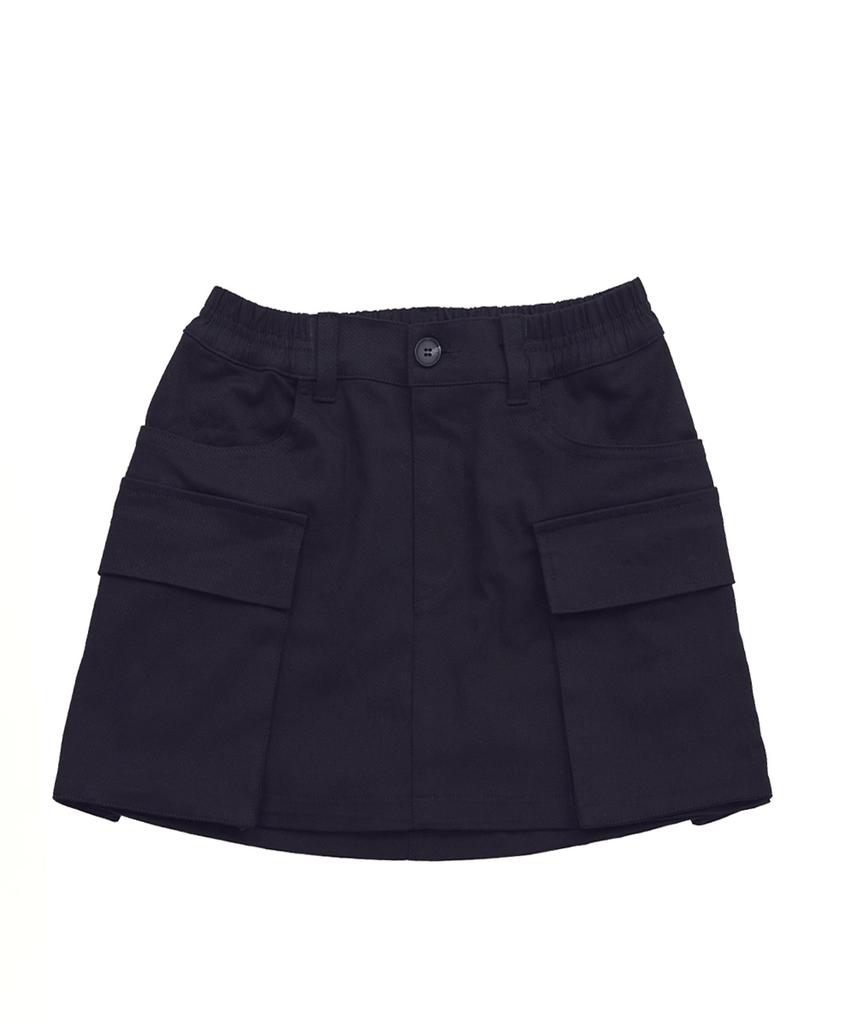 Disco Donut Cargo Mini Skirt_Black