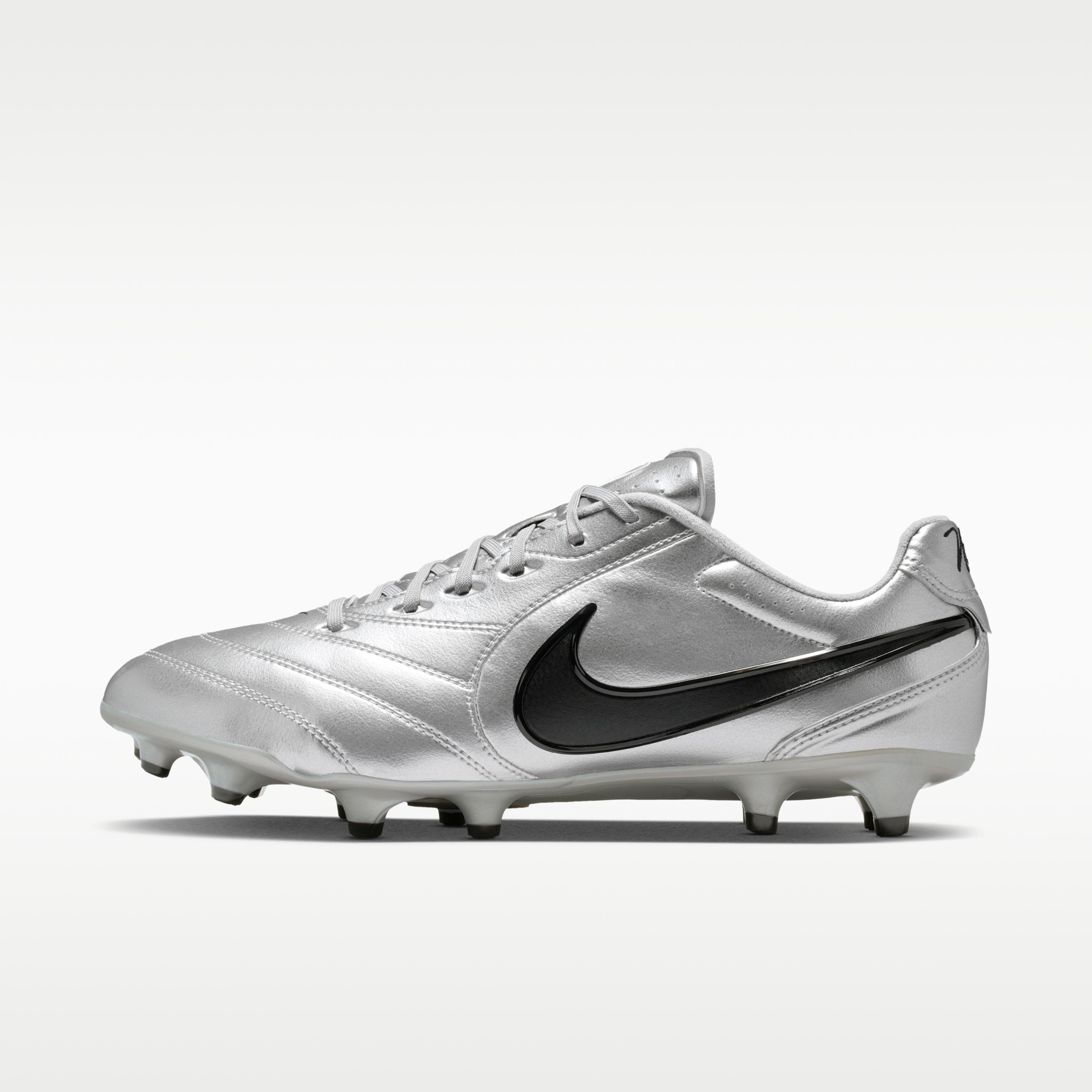Nike Tiempo Ligera Pro FG Low Metallic Silver Black 39