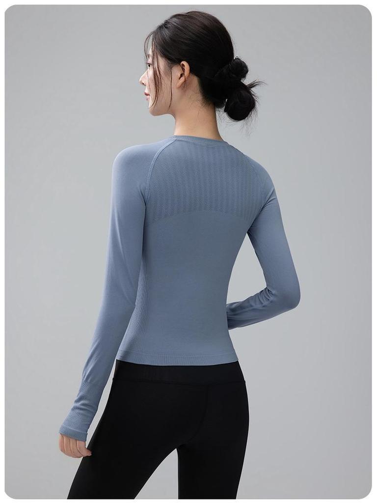 Women's Quick-Dry Slim Fit Long Sleeve Fitness Top for Autumn/Winter