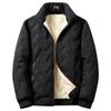 Men's Winter Cotton Jacket with Velvet Lining - Thick, Warm Lambswool Parka