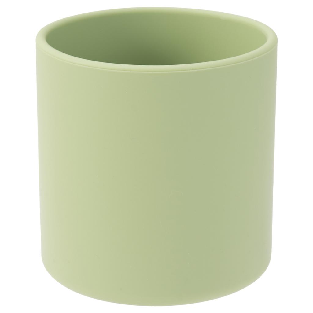 Color Kids 1PC Silicone Baby Cup BPA-Free Feeding Liquid Drinking Cup for Infant Self-Feeding Weaning Christmas Gift Tableware