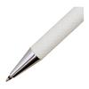 Leather Wrapped Ballpoint Pen (Shell White)