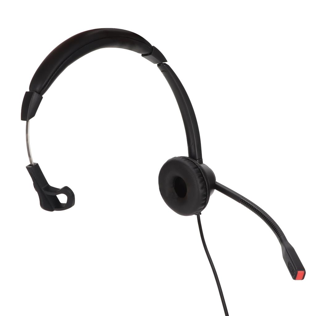 Telephone Headset Volume Adjustment Microphone Mute Monaural 2.5mm Business Headset for Call Centres Telemarketing