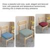 Jacquard Chair Cushion Cover Dining Room Solid Chair Seat Covers Without Backrest Furniture Protector for Home Bedroom