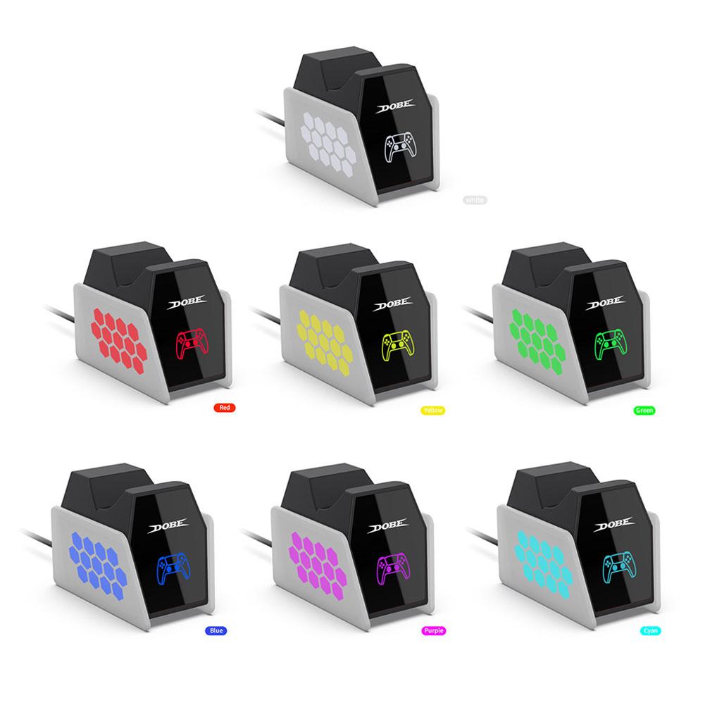 Optimized Charging Station for PS5 Controller with LED Light Controller Charger for PlayStation 5 Gamepad 80% Power Auto Stop