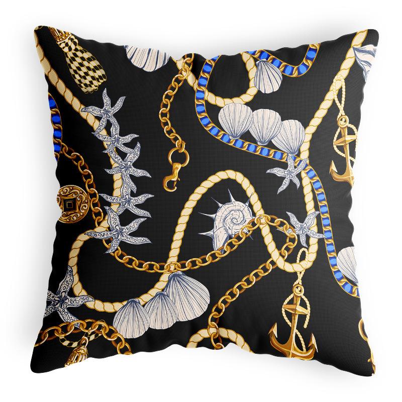 

Throw Pillowcase Polyester Linen Satin Satin Home Style Cushion Cover Car Backrest Pillowcase Sofa 44 * 44CM pillow cover, polyester and linen
