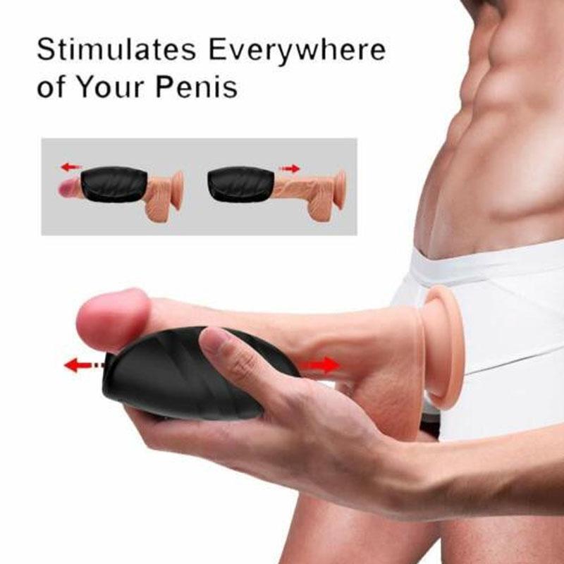 Male Penis Trainer Vibrator Masturbator Vibrating Cock Glans Stimulator Ejaculation Delay Exerciser Sex Toys for Adults Men Male