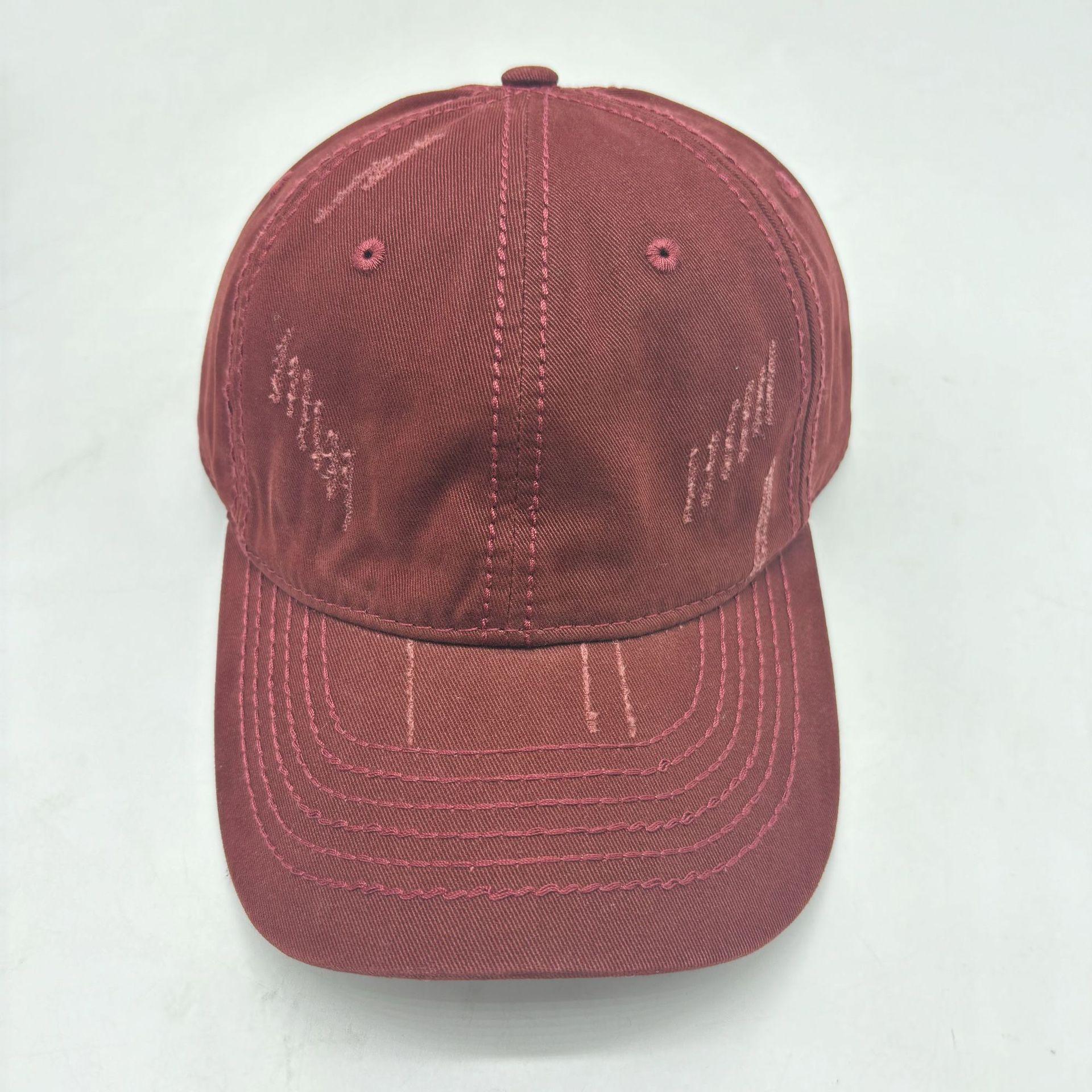 Baseball cap depth hard peaked cap female versatile adjustable красный