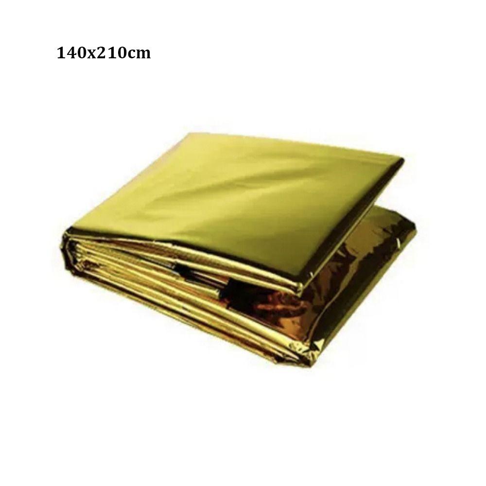 Waterproof Emergency Survival Blanket Gold-Sliver Outdoor Survival Rescue Curtain 130/140/160x210cm Portable