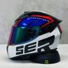 High-Definition Graphic Dynamic Dual R Full Face Motorcycle Helmet for Men Women City Commuting with Unique Artistic Designs