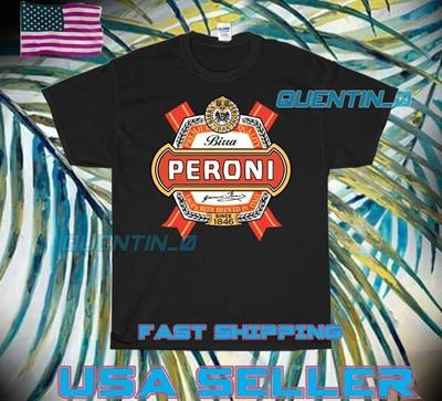 NUOVA Maglietta BIRRERIA PERONI BIRRA ITALIANA LOGO T-Shirt DIVERTENTE UNISEX TAGLIA S-5XL