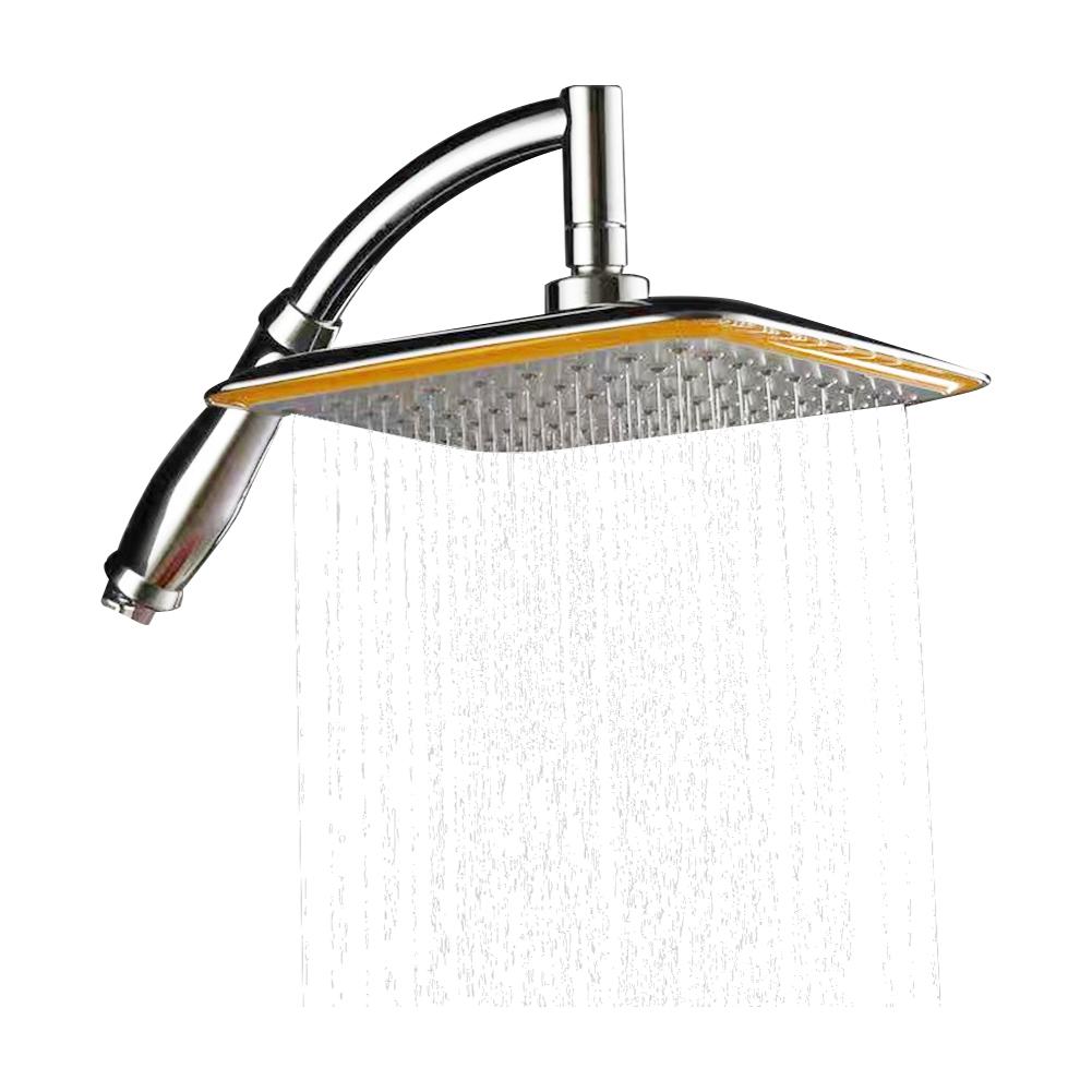 Rainfall Shower High Pressure Universal Shower Easy Cleaning Bathroom Shower Head Adjustable 6/9 Inch 360 Rotating