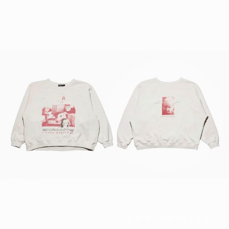 ERD Vintage Graphic Print Sweatshirt Loose Fit Teens Casual Wear