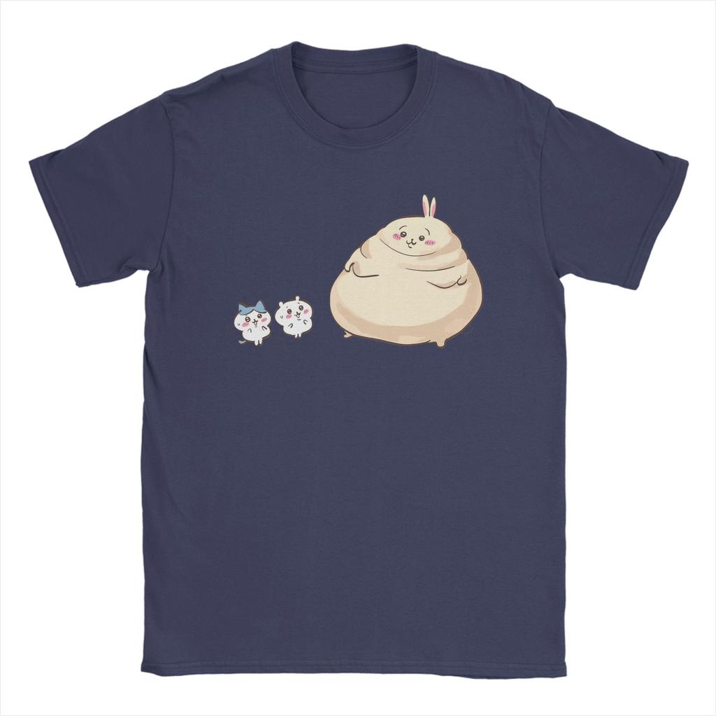 Unisex Chiikawas Usagi Hachiware T Shirt 100 Cotton Tops Leisure Short Sleeve Round Neck Tee Shirt Plus Size Tshirt