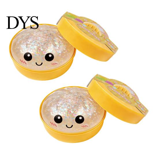 Colorful Pinch Toy Steamed Bun Squeeze Soft TPR Fidget Toys Sensory Handheld Stress Ball Reliever Cute Slow-Rising Decompression Gadget Fun